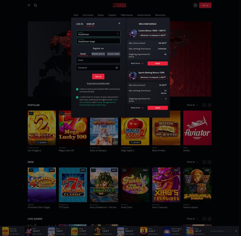 Starda Casino Deutschland - Erfahre alle Promo Codes und Boni, starda casino app
